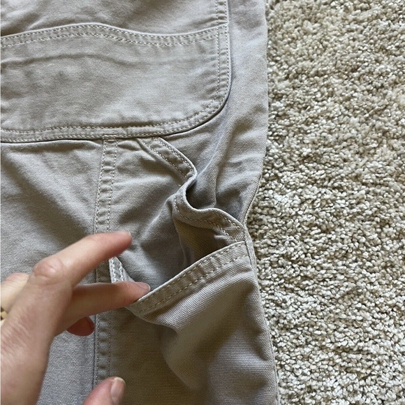 Carhartt Men’s Size 40 Carpenter Relaxed Fit Khaki Work Wear Shorts 10” Inseam - Picture 10 of 11